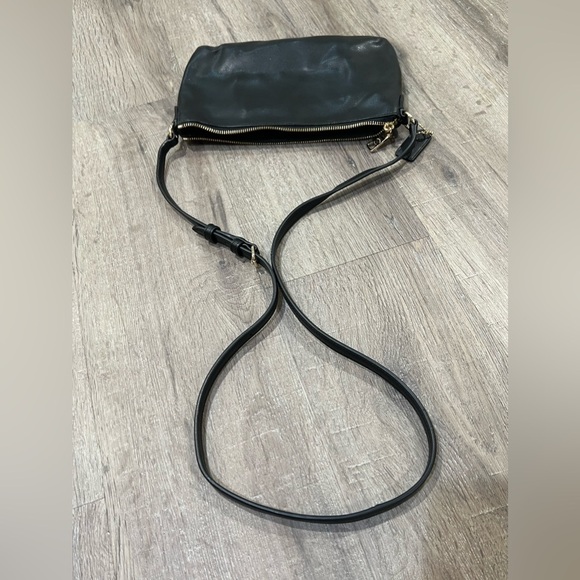 3 Piece Black Leather Coach Leather Slim Hip Purse Bag with Coin Purse and Folio - Picture 6 of 13